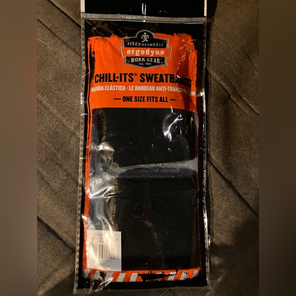 Ergodyne Black Sweatband